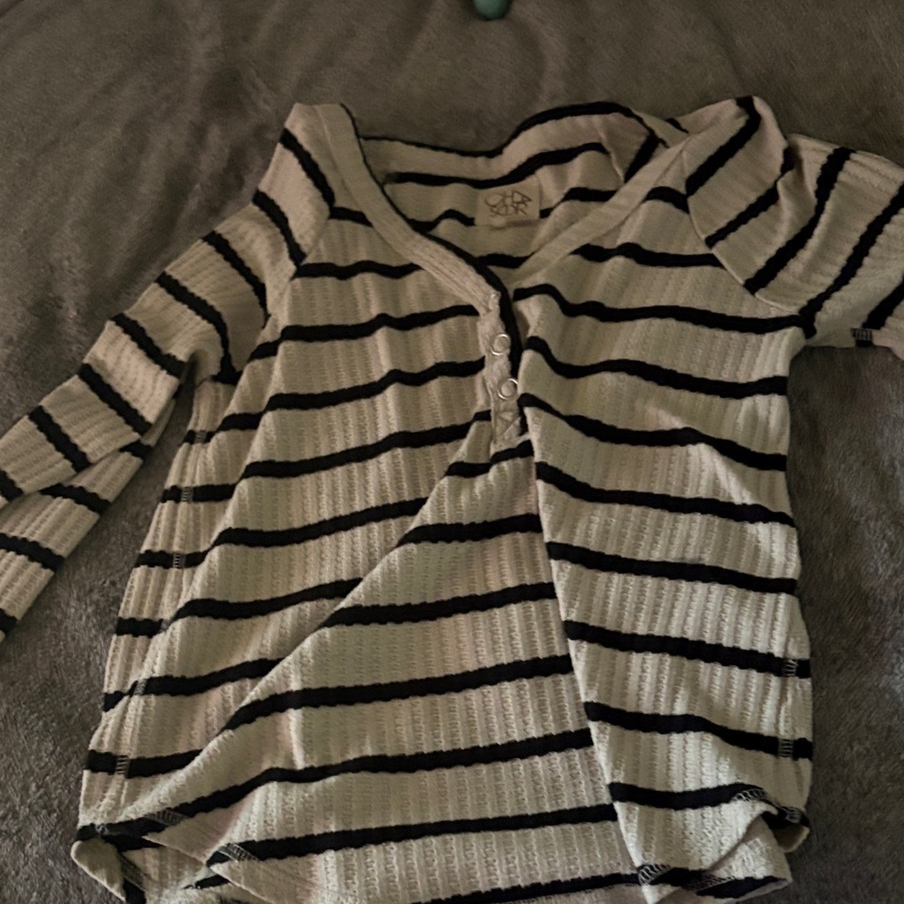 Striped Long Sleeve Top